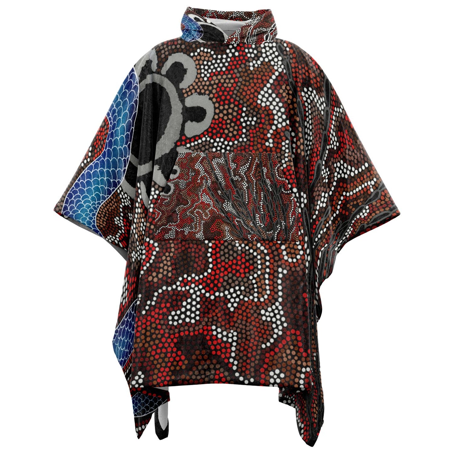 Birak Flannel Blanket Poncho