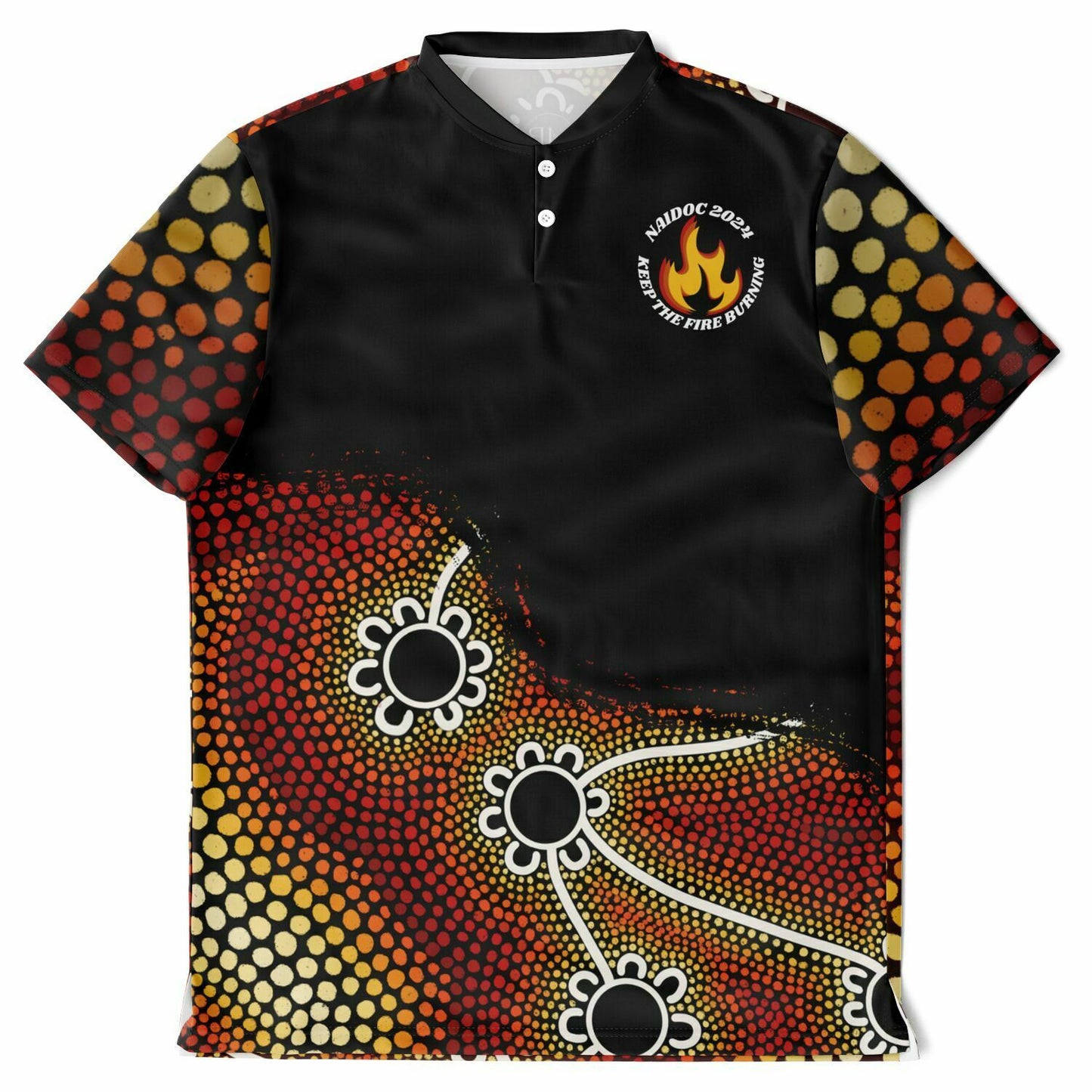 Mens NAIDOC 2024 Blade Collar Polo Shirt Ally Friendly
