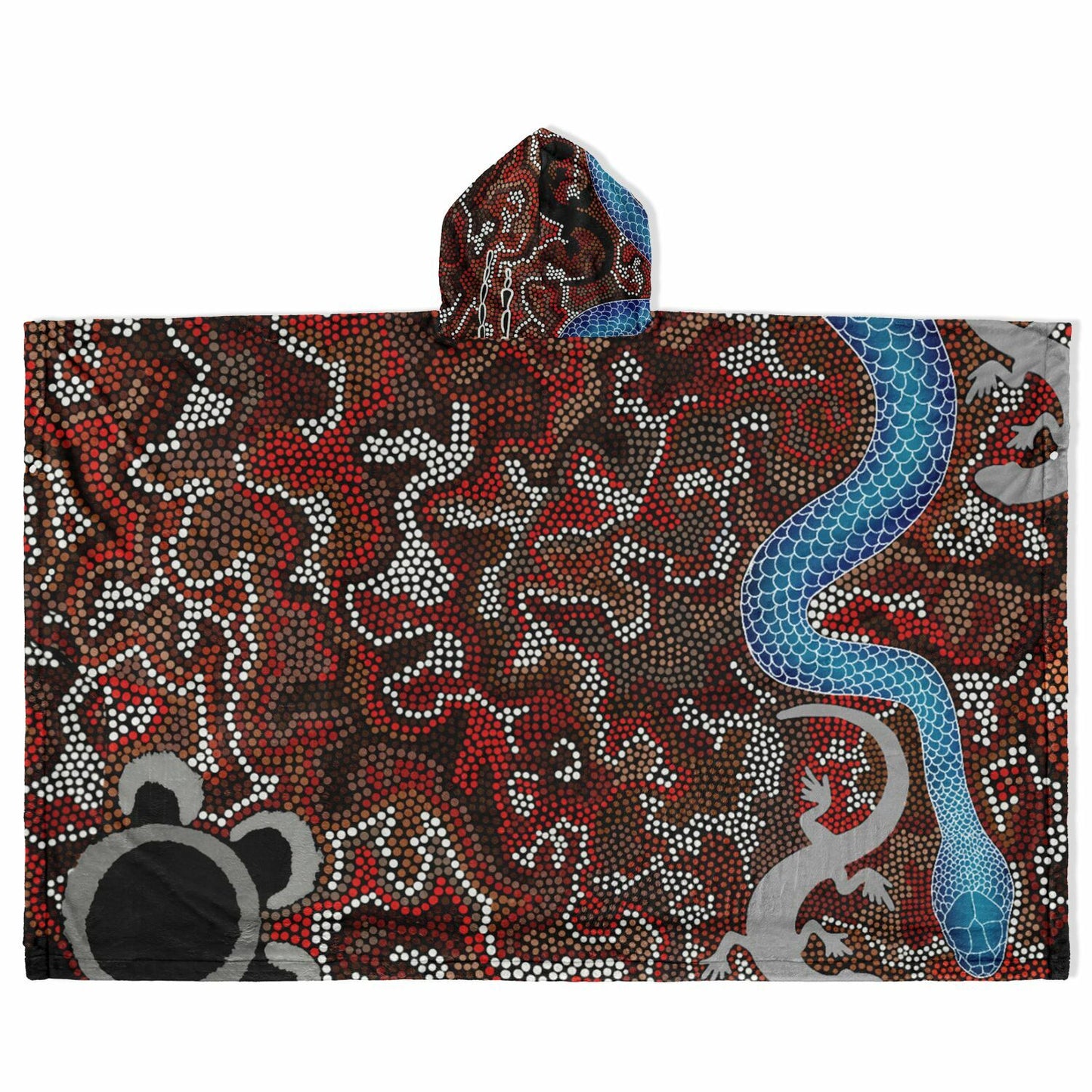 Birak Flannel Blanket Poncho