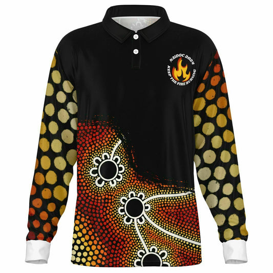 NAIDOC 2024 Long Sleeve Polo Shirt