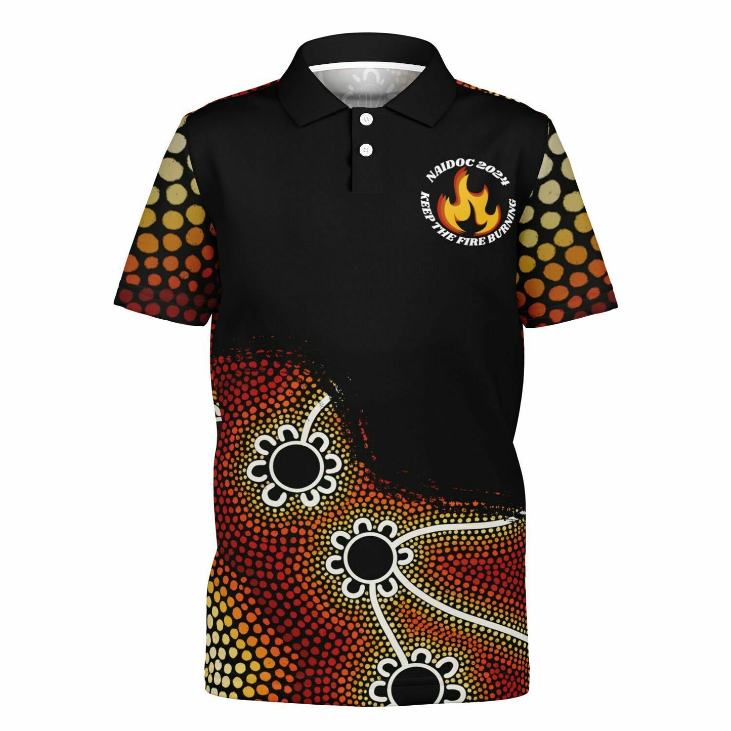 Kids NAIDOC 2024 Polo Shirt Ally Friendly