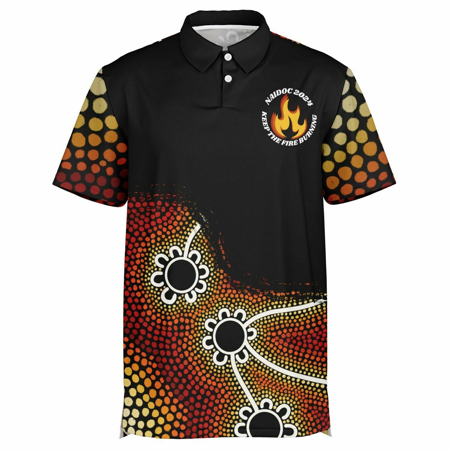 Mens NAIDOC 2024 Polo Shirt Ally Friendly
