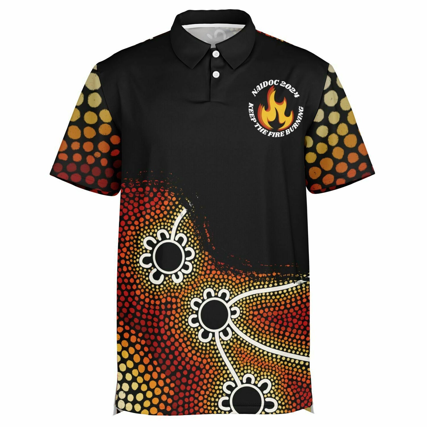 Mens NAIDOC 2024 Polo Shirt Mob Only
