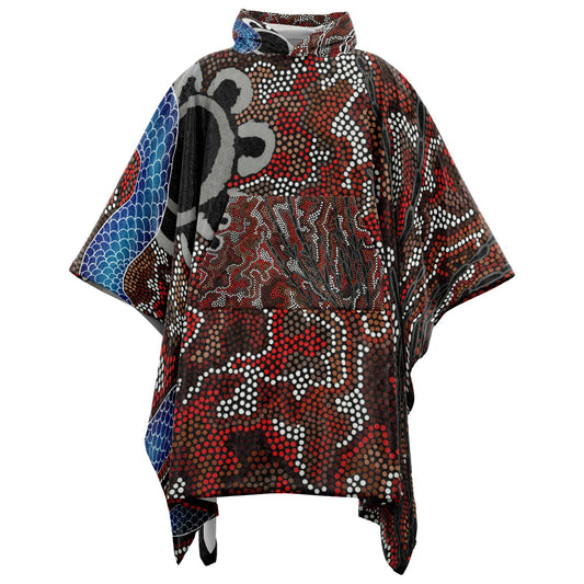 Birak Flannel Blanket Poncho