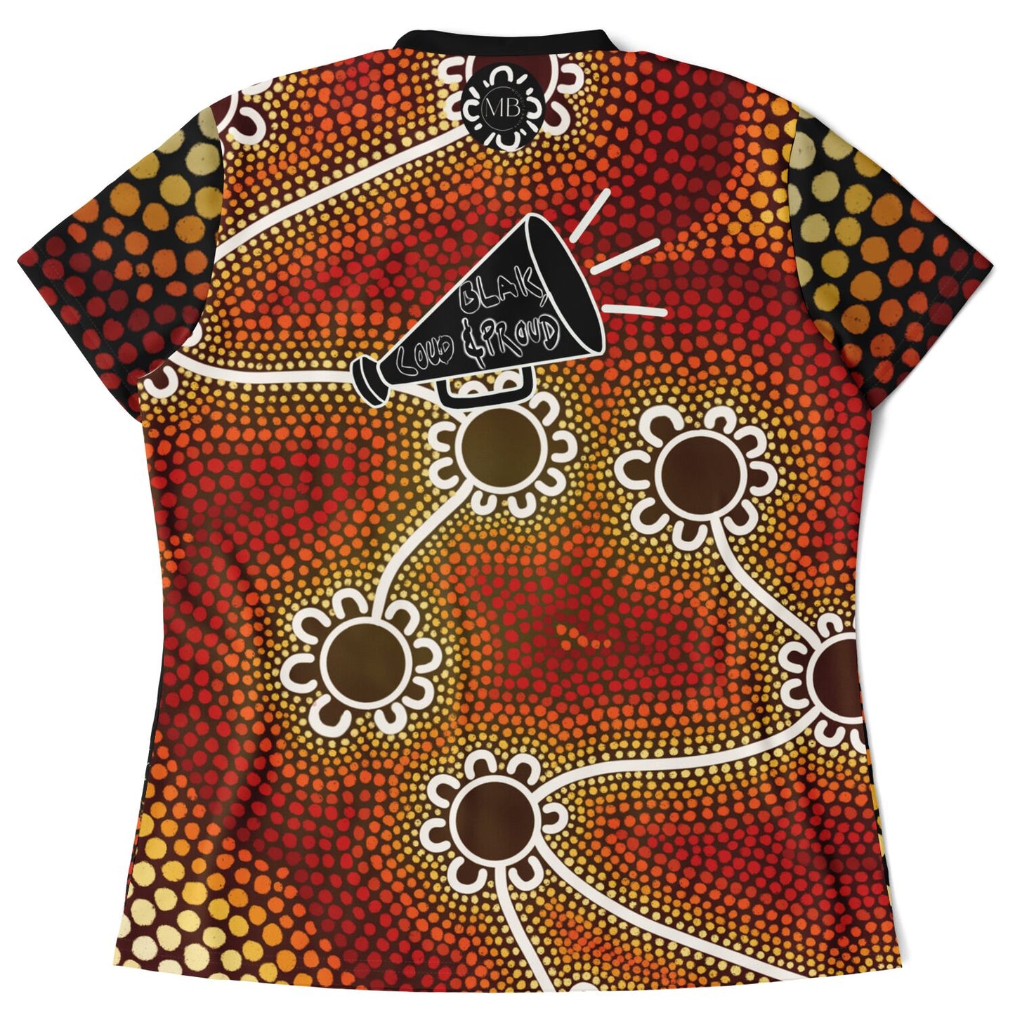 Women's NAIDOC 2024 Stand Up Collar Polo Shirt Mob Only