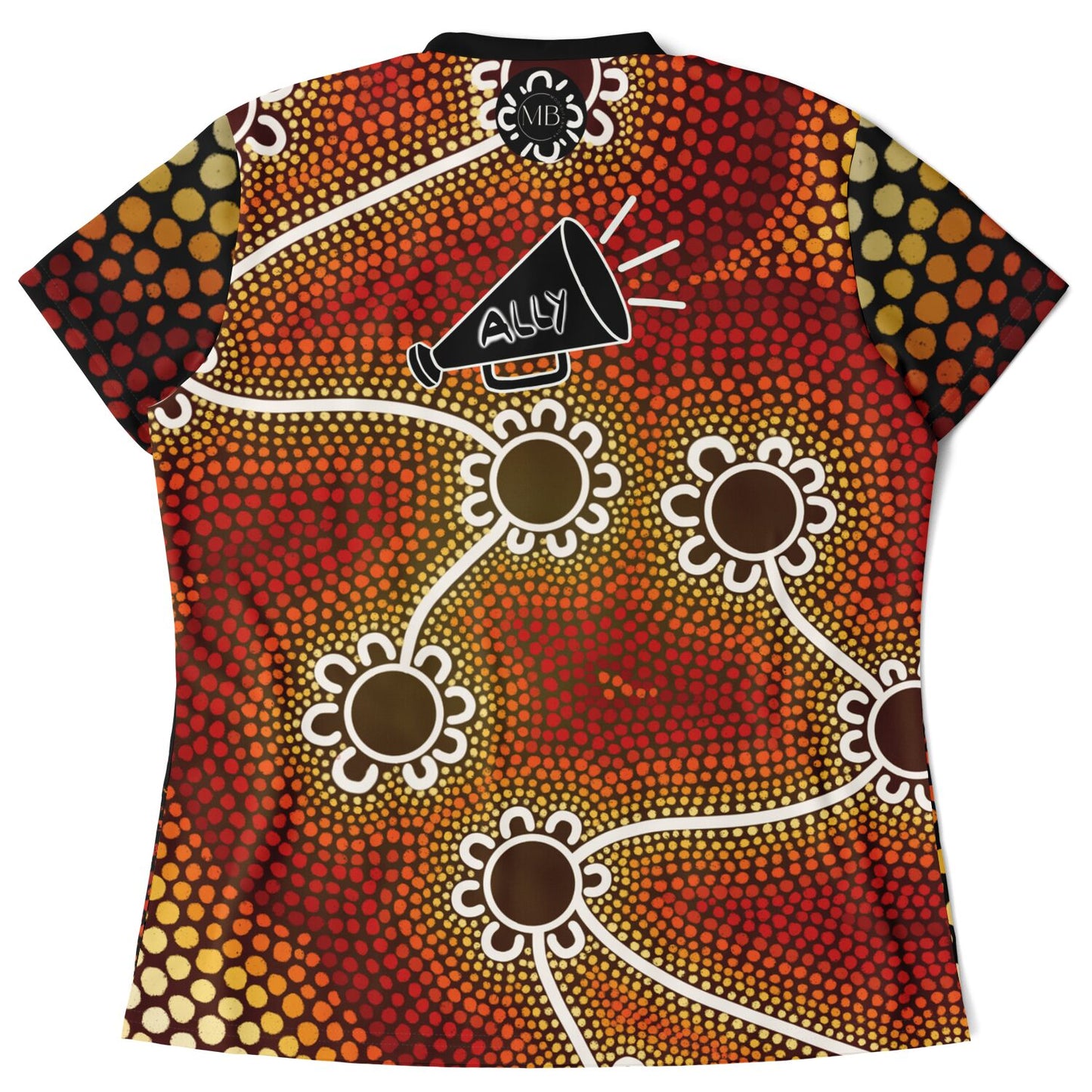 Women's NAIDOC 2024 Stand Up Collar Polo Shirt Ally Friendly