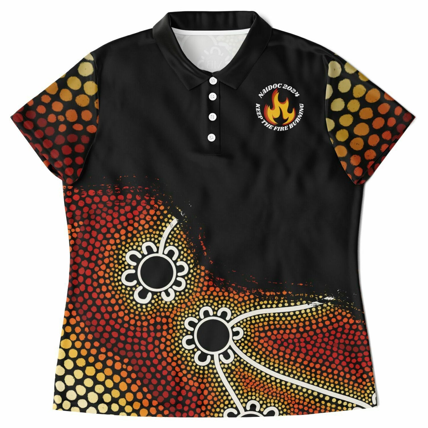Women's NAIDOC 2024 Polo Shirt Ally Friendly