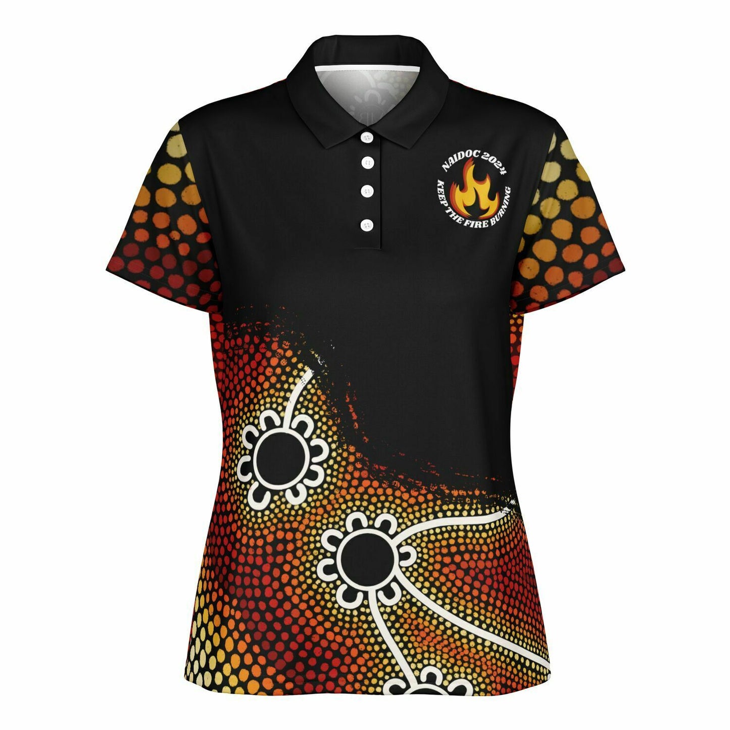 Women's NAIDOC 2024 Polo Shirt Ally Friendly